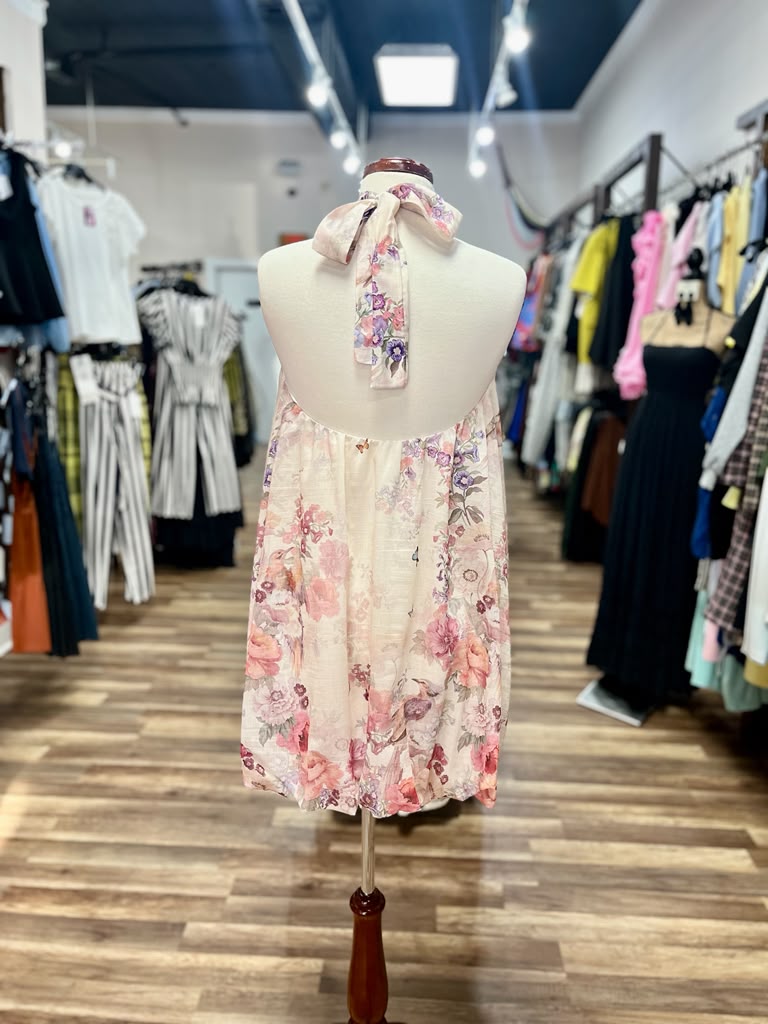 Floral Halter Dress
