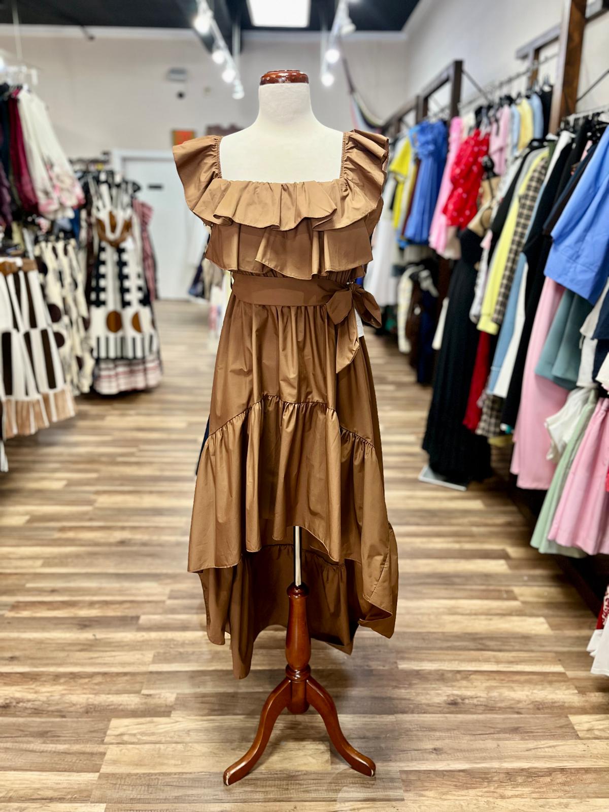 Ruffle High -Low Dress