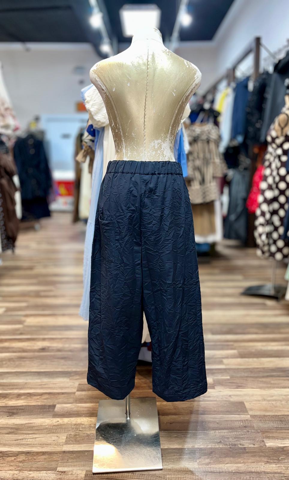 Contrast Trim Balloon Pants