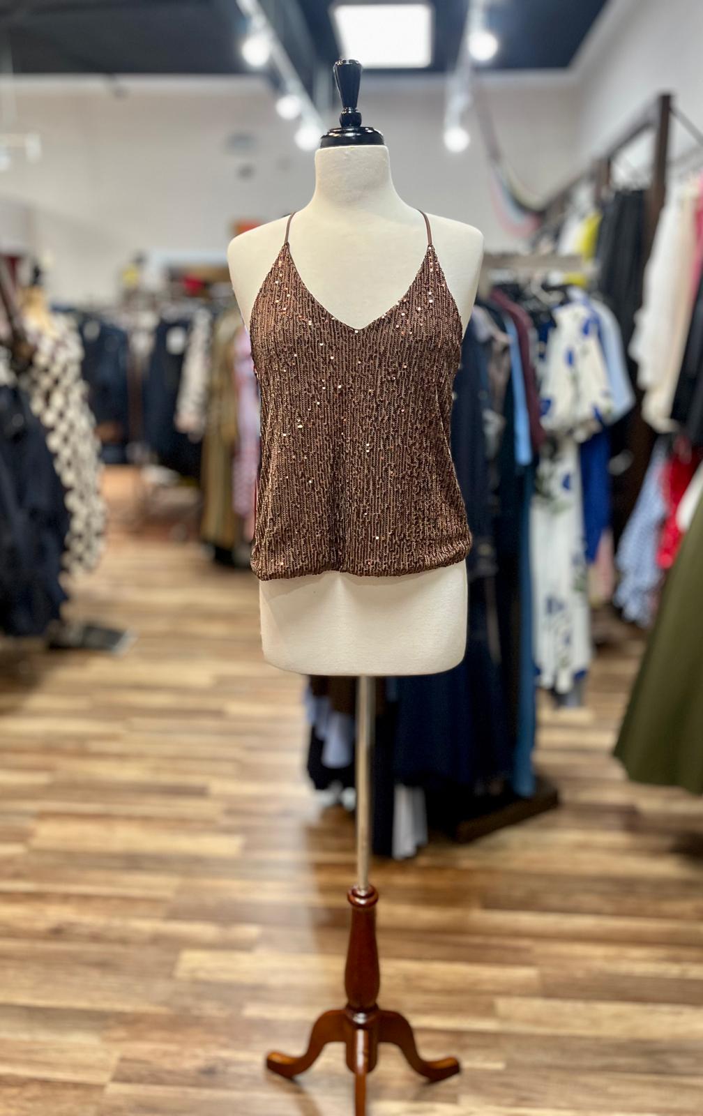 Sequin Lace Cami