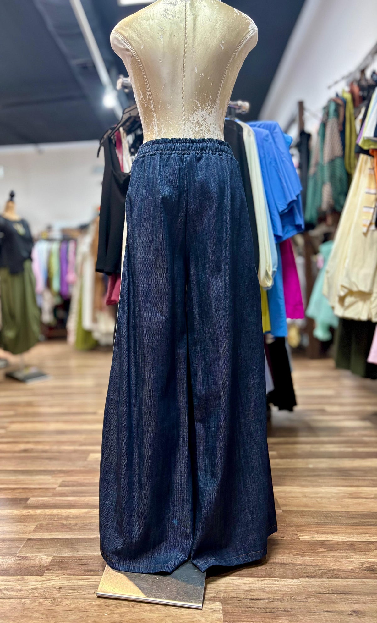 Denim Set With Side Trim