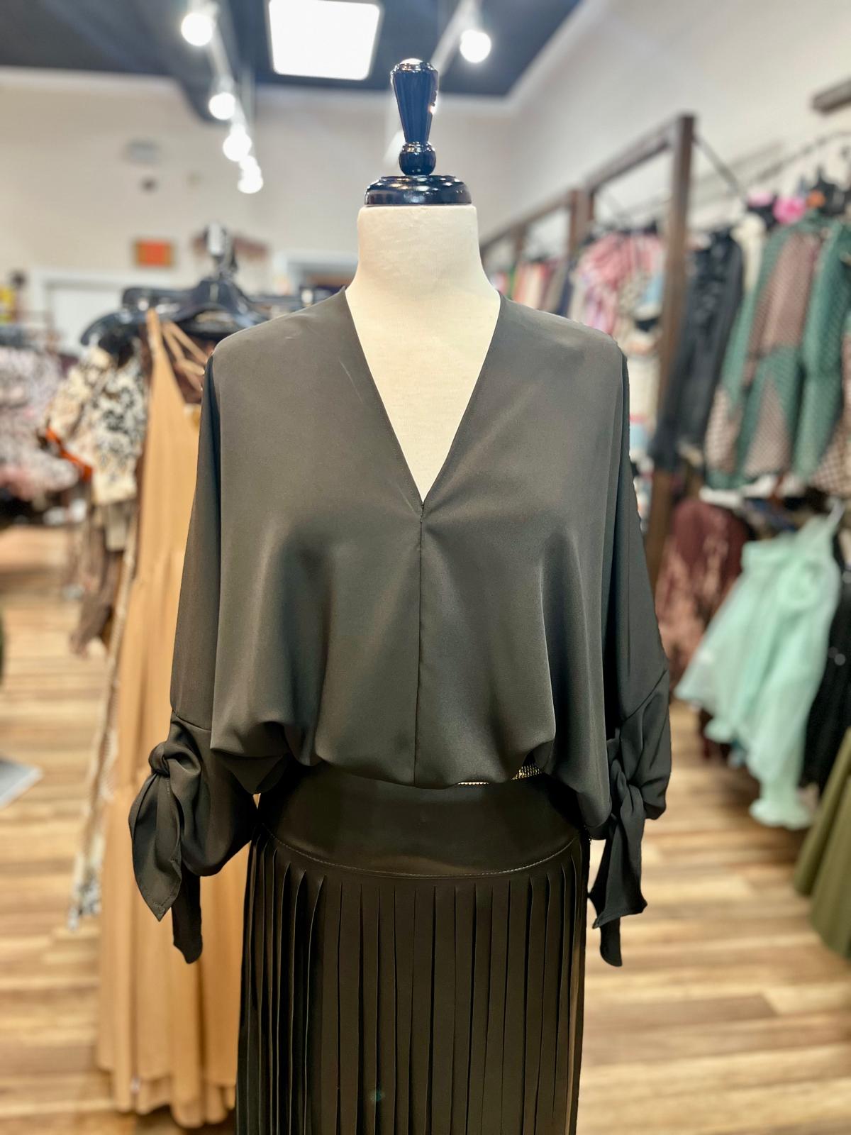 Tie Sleeve Blouse