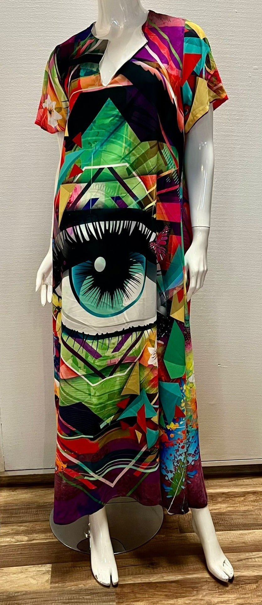 BEAUTIFUL LONG PRINTED DRESS