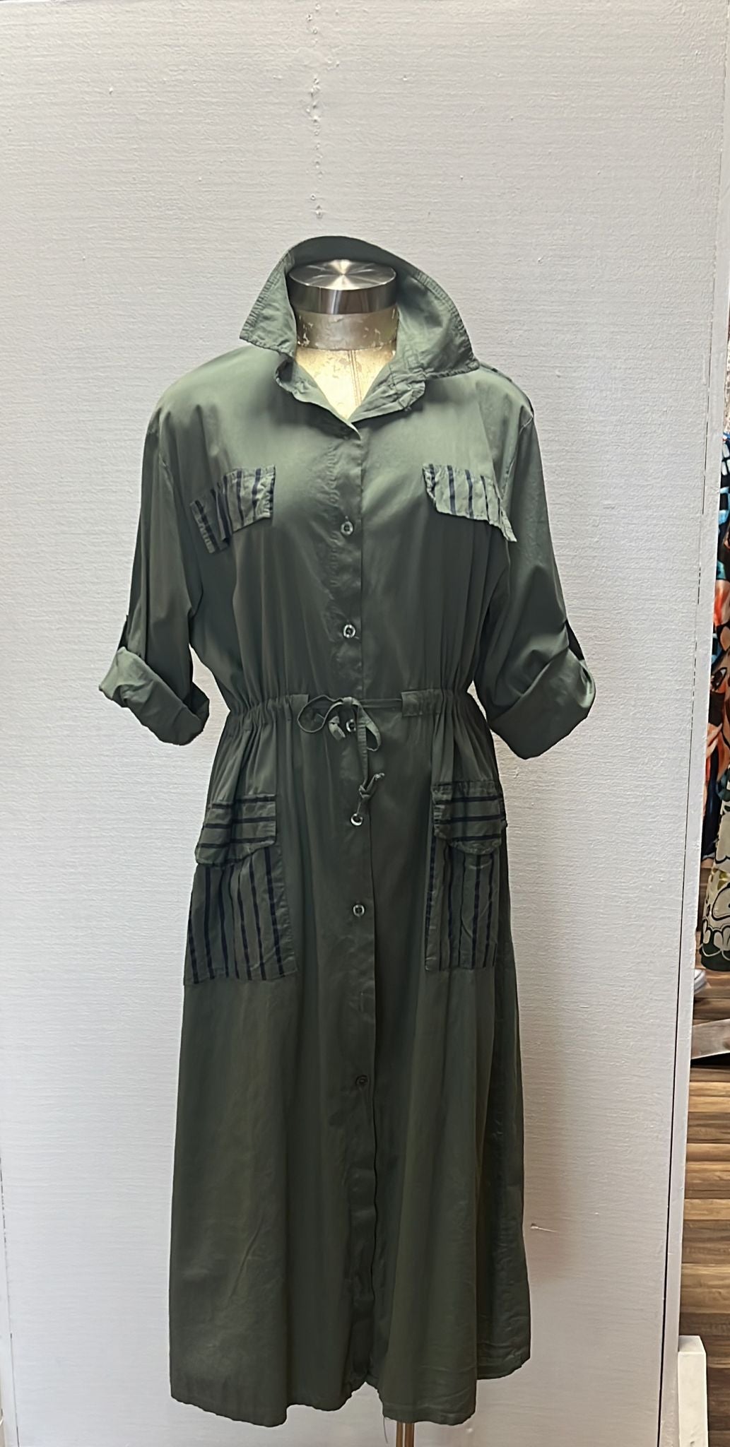 LINE PATTERN DRESS