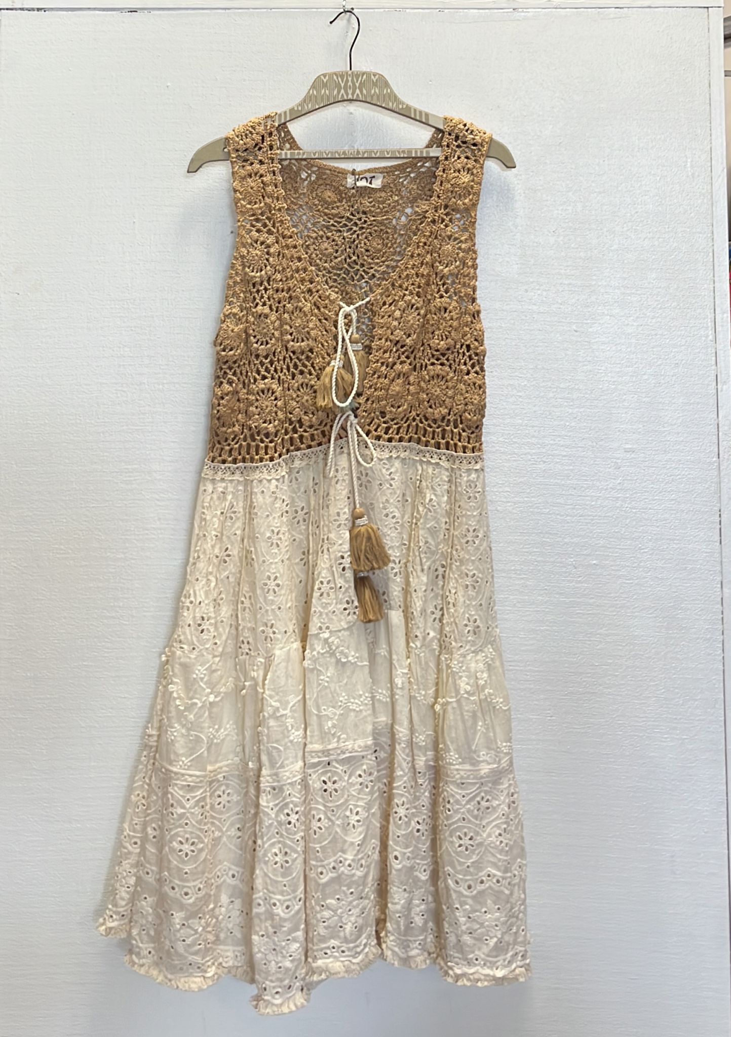 BROWN BOHO DRESS