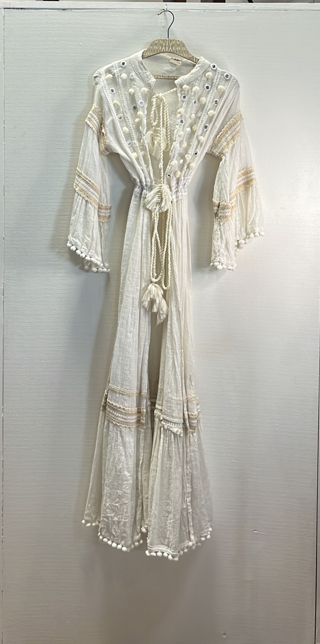 WHITE BOHO DRESS