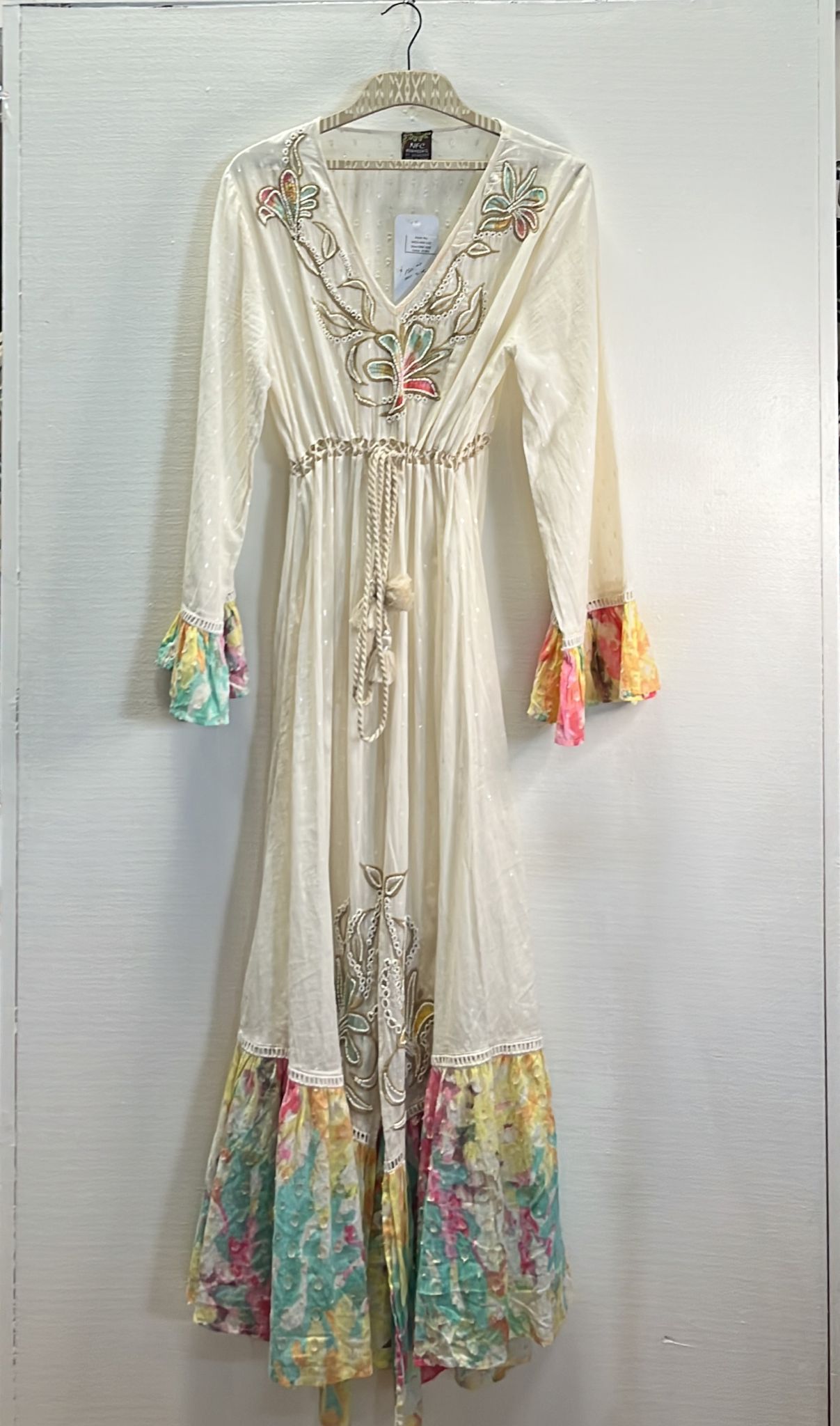 FLOWER PATTERN BOHO DRESS