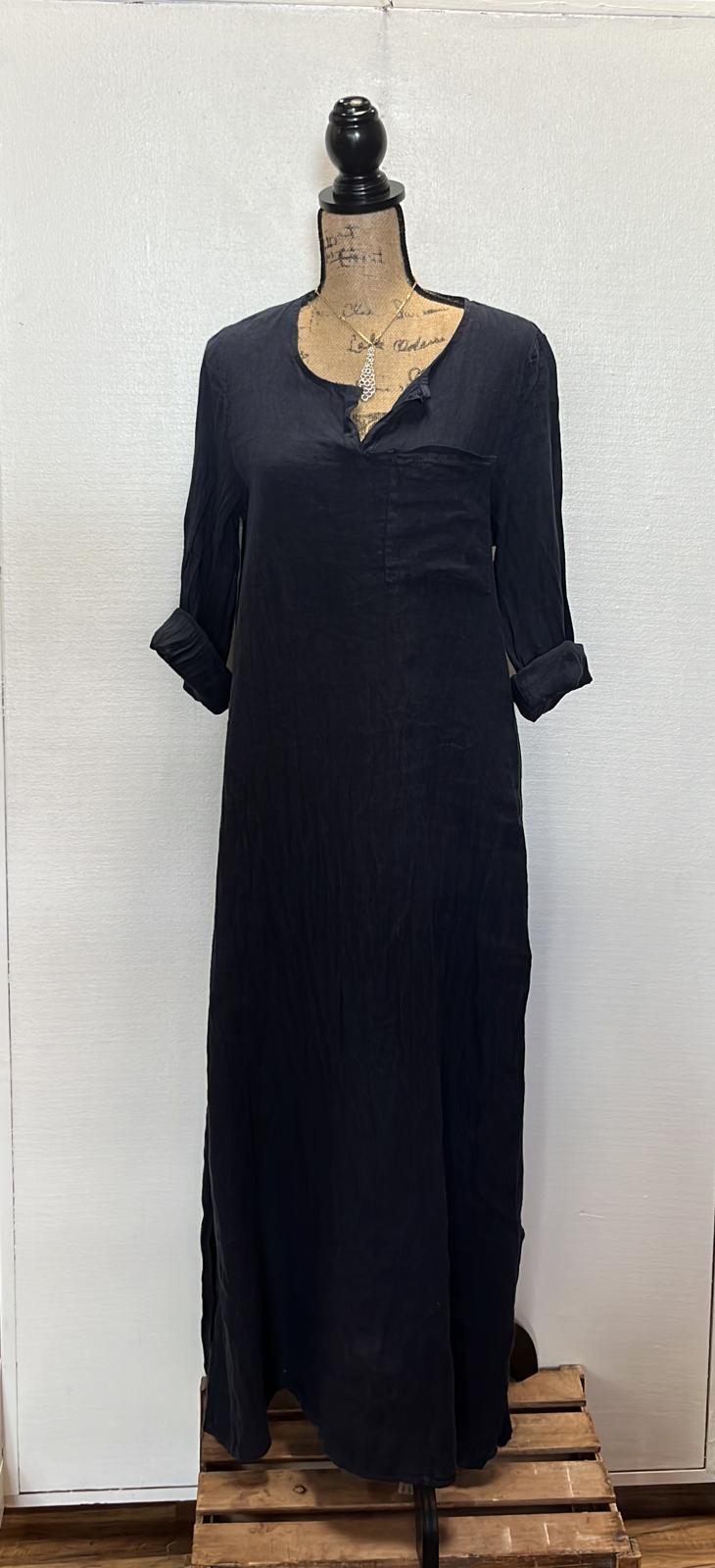 NAVY BLUE LONGSLEEVE DRESS