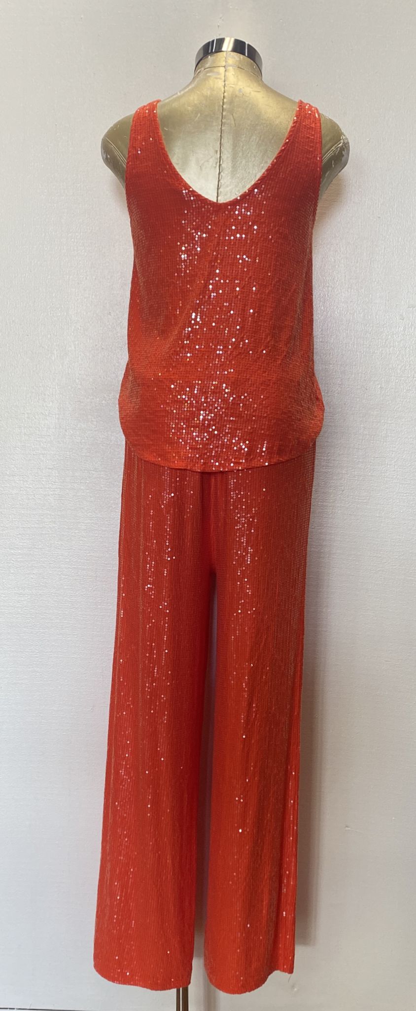 SEQUIN ORANGE OUTFIT SET