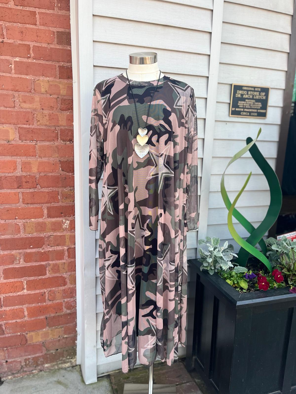 STAR DESIGN CAMMO DRESS