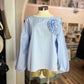 LONG SLEEVE BLOUSE WITH 3D FLOWER