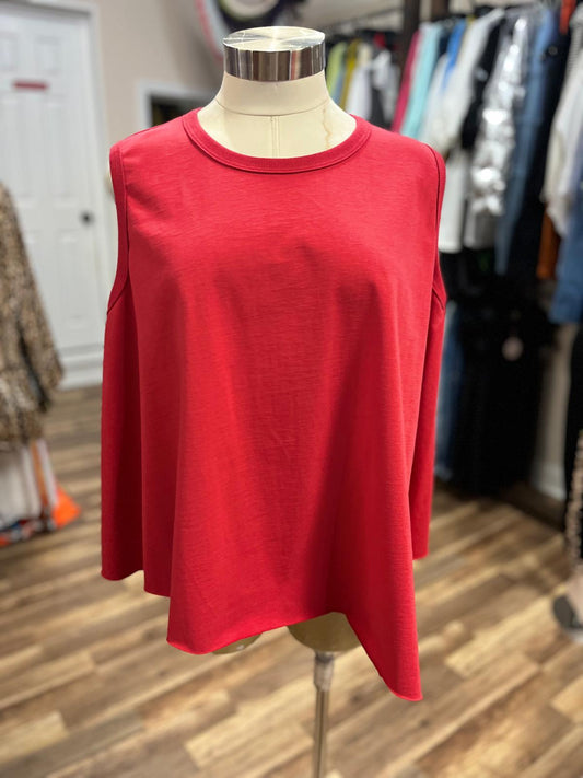 BLOUSE SLEEVLESS RED