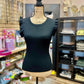 RUFFLE SLEEVLESS KNIT TOP