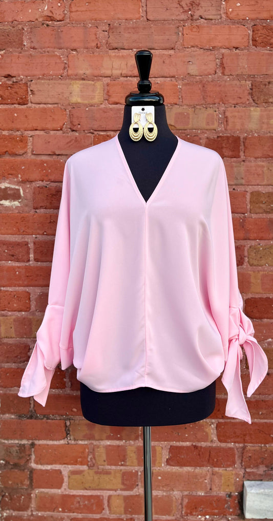 Tie  Sleeve Blouse