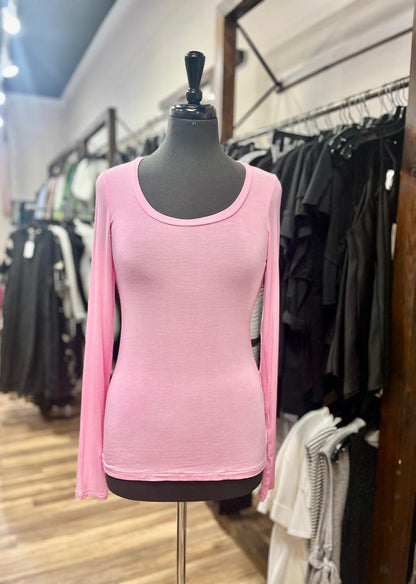 Long-Sleeve Fitted Top