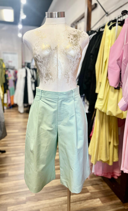 Pastel Mint Dress Shorts