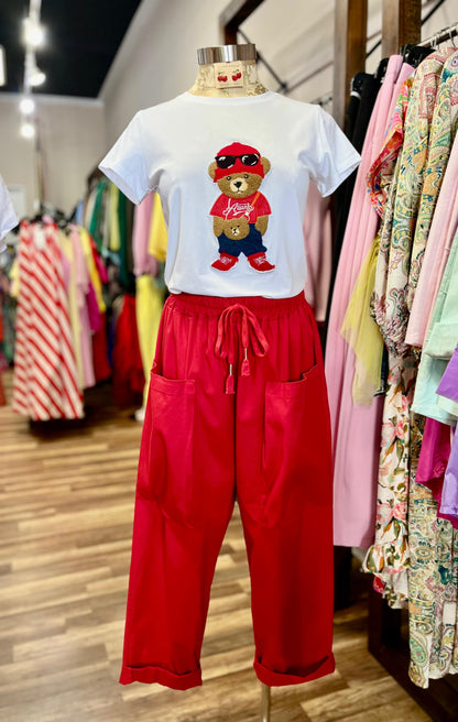 Bear T-shirt With Hat and Sunglasses