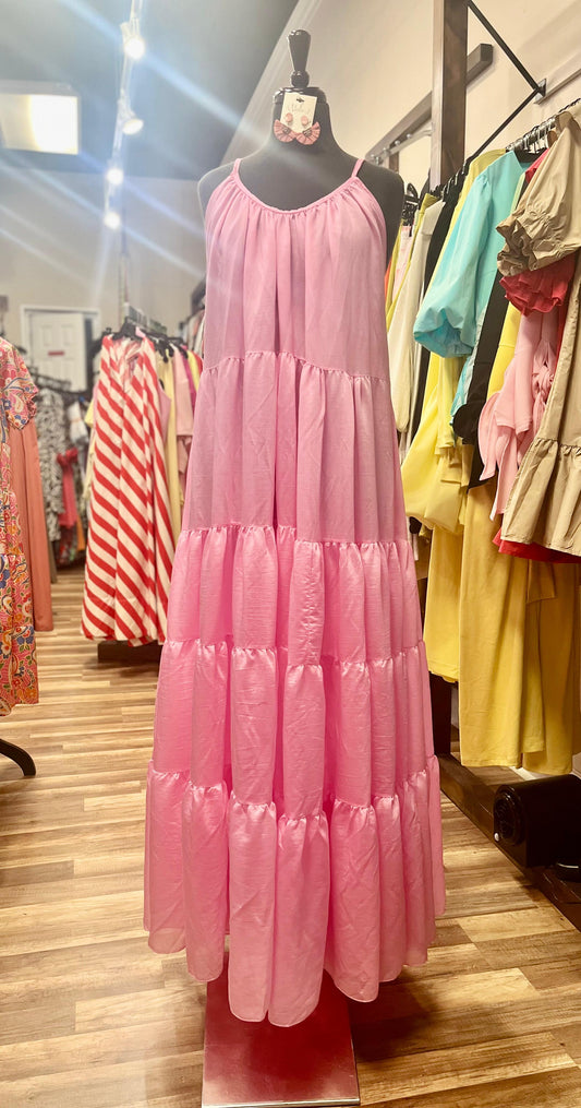 Pink Strappy Dress