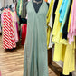 Sleeveless V-neck Dress