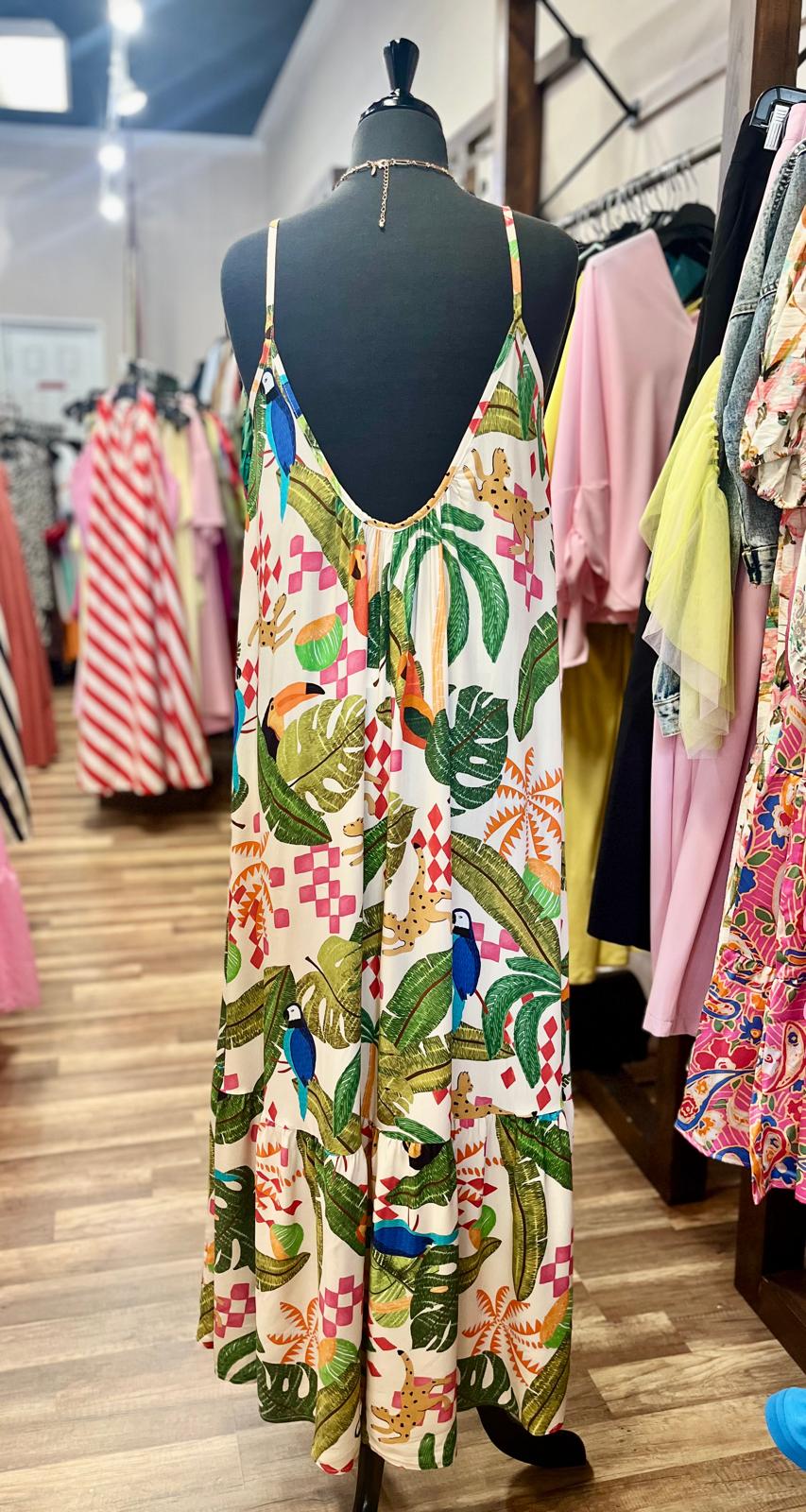 Parrot Sleeveless Drees