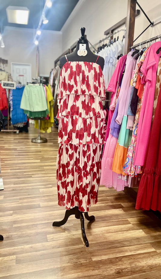 LAYERED RUFFLE MAXI SET