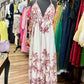 Tropical Print Maxi Dress