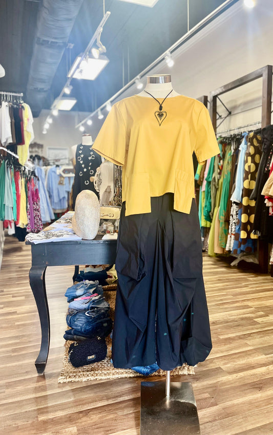 Boxy Short-Sleeve Blouse