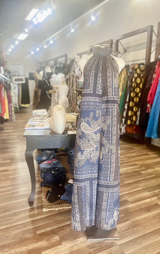 Bohemian Print Halter Jumpsuit