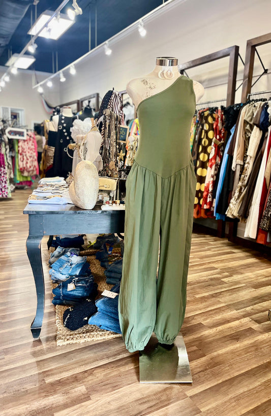 Jumpsuit One-Shoulder