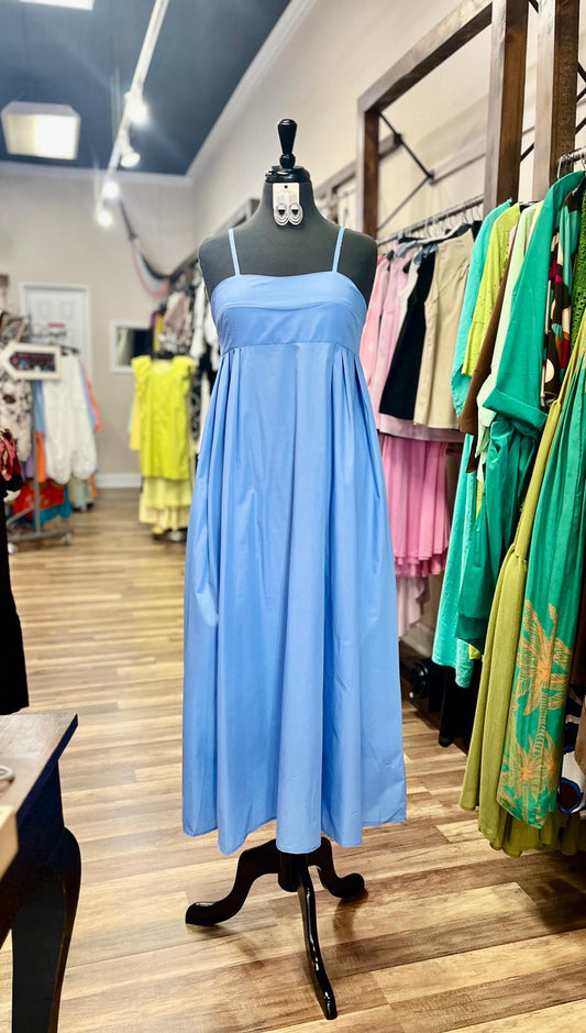 Spaghetti  A-Line Maxi Dress