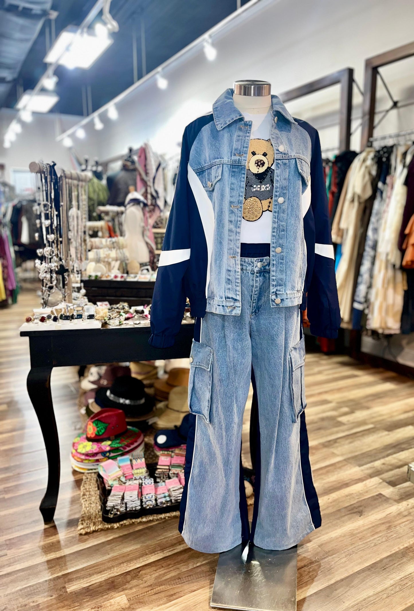 Denim Cargo Set
