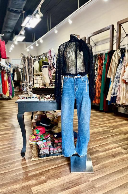 Sheer Lace Blouse