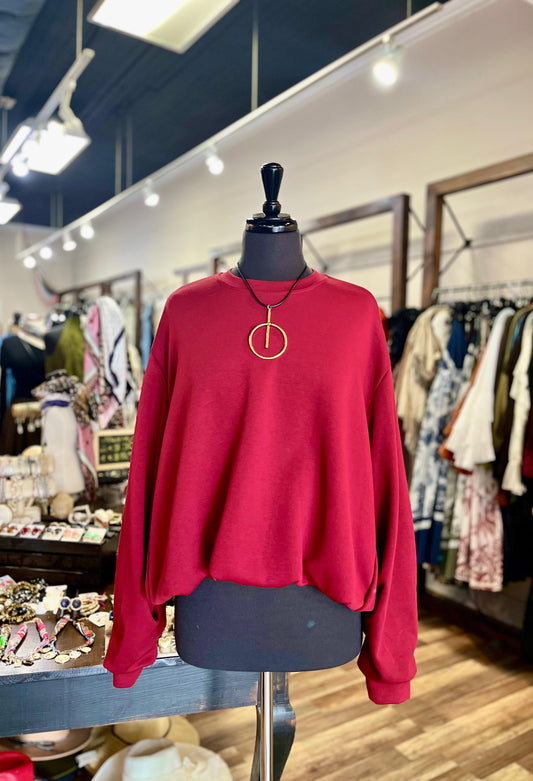 Balloon Hem Sweater