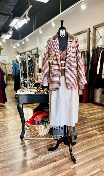 Vintage Houndstoonth Blazer