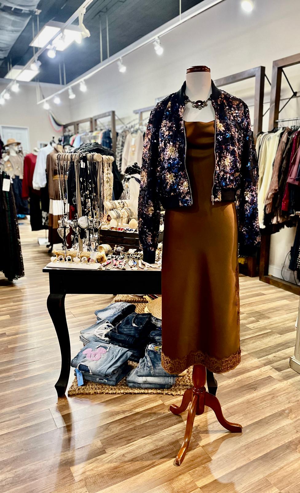 Sequin Bomber Jacket