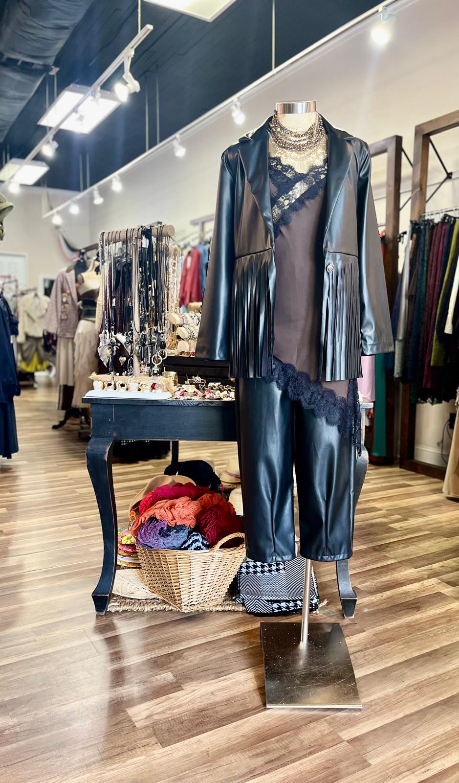 Asymmetrical Lace Slip Top