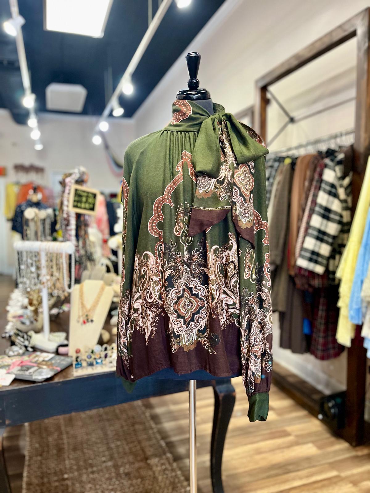 Tie-Neck Blouse