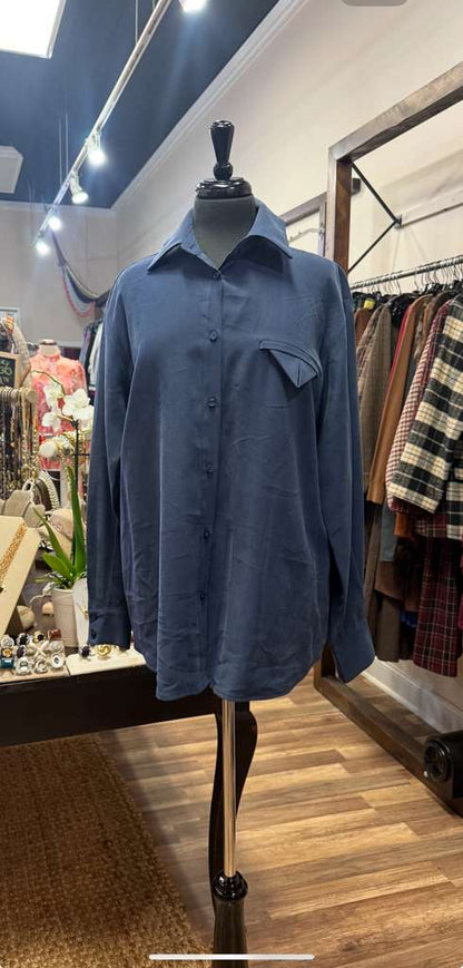 Oversized Button-Down Shirt