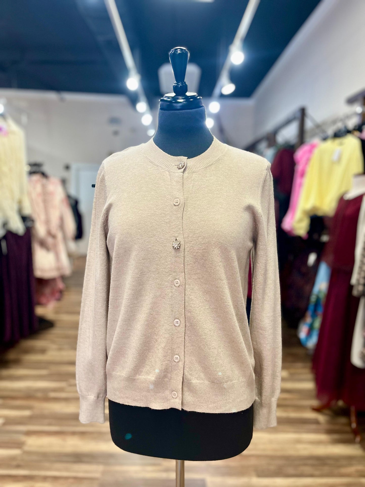 Button-Up Knit Cardigan