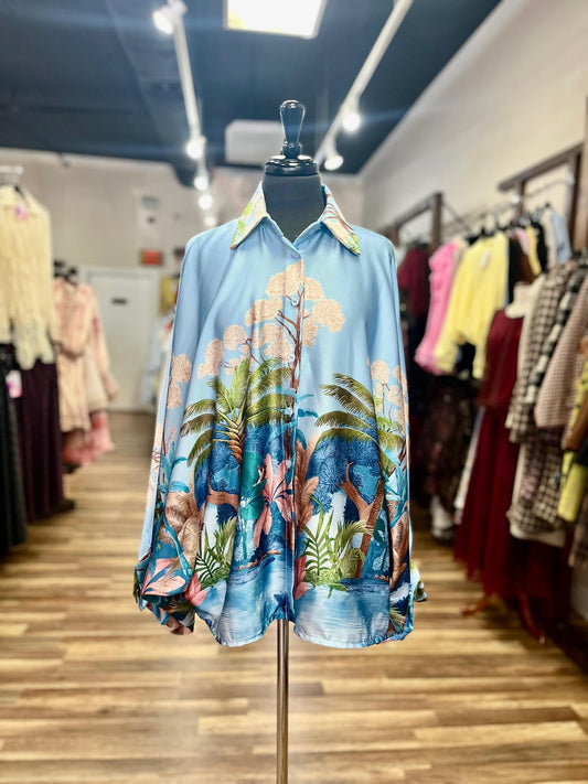 Tropical Oversized Shirt