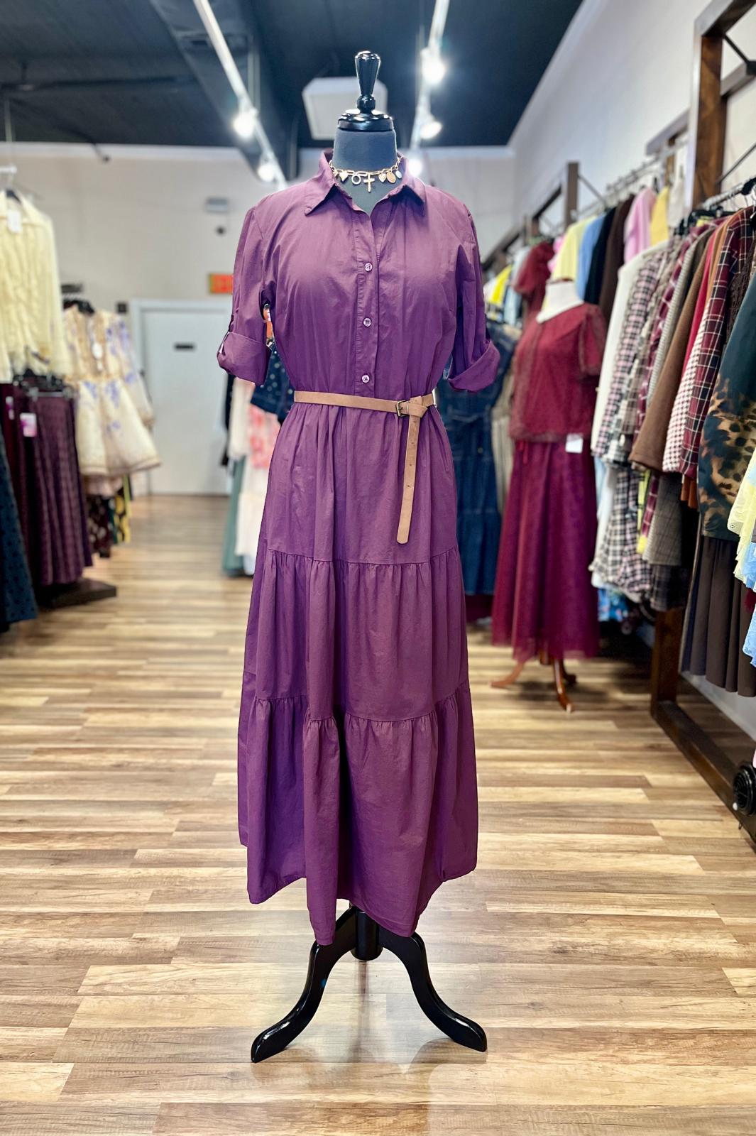 Belted Shirt Dress