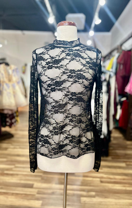 Floral Lace Mesh Top