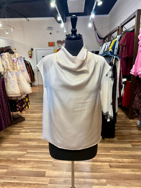 Cowl Neck Sleeveless Top