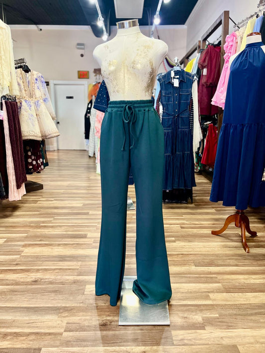 Drawstring Wide-Leg Pant