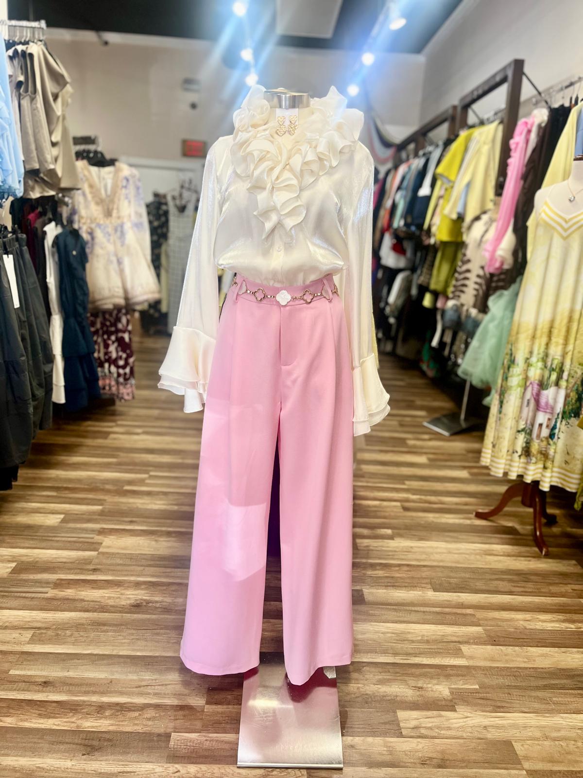 High-Waisted Wide-Leg Pant