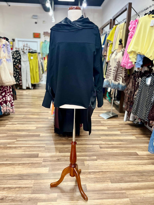 Cowl Neck Loose Blouse