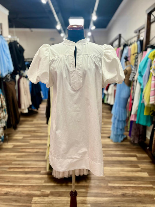 Bubble Sleeve Shift Dress