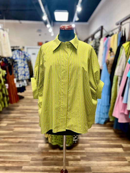 Striped Button-up Shirt