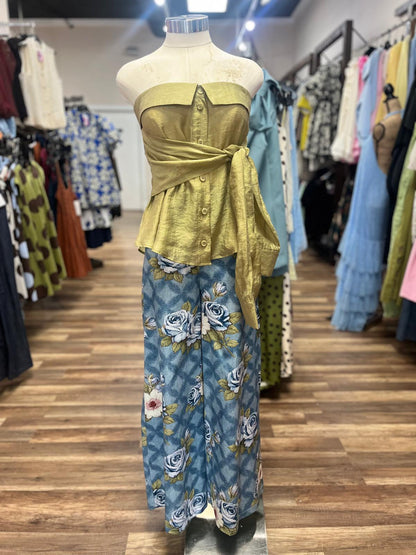 Floral Wide-Leg Pant