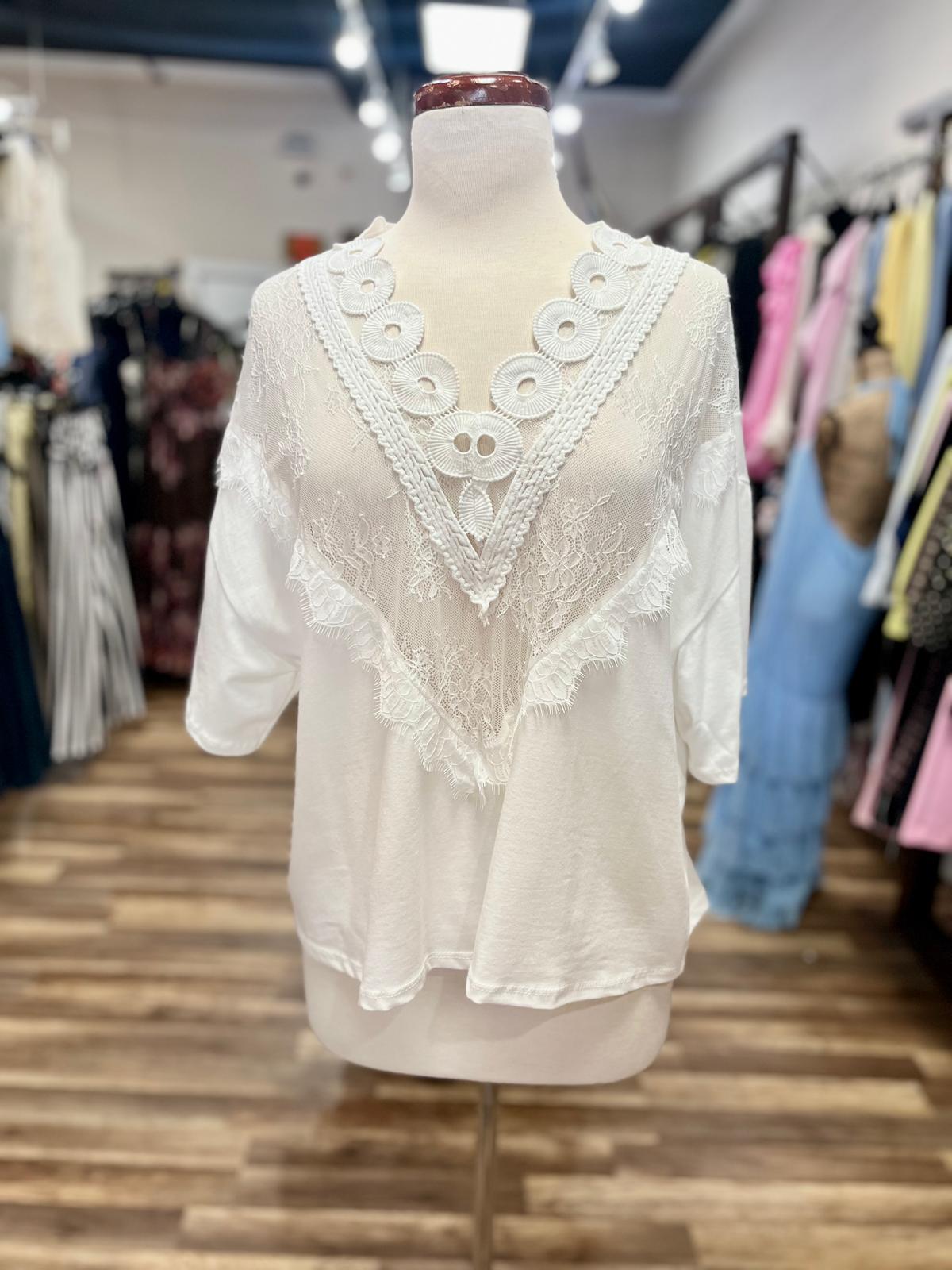 Lace Detail Tee